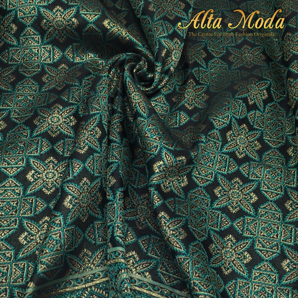 

Alta Moda Kain Jacquard Lurex Motif Songket Crystal Bunga -Hijau (1M)