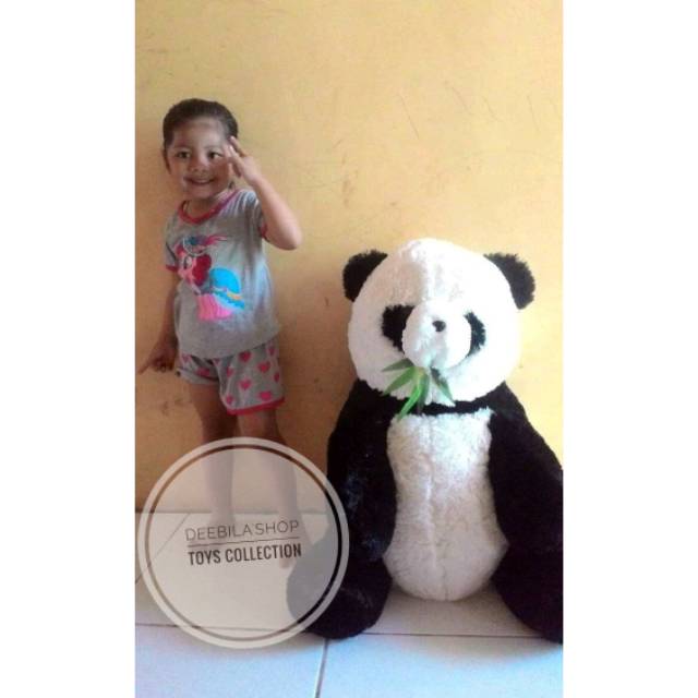 DEEBILASHOP - BONEKA PANDA BAMBU JUMBO / BONEKA PANDA MURAH / BONEKA PANDA DUDUK