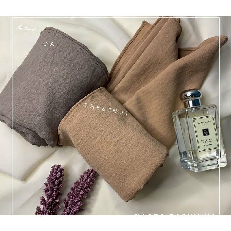 PASHMINA CRINKLE AIRFLOW COTTON SHAWL PREMIUM | PASMINA-Chesnut