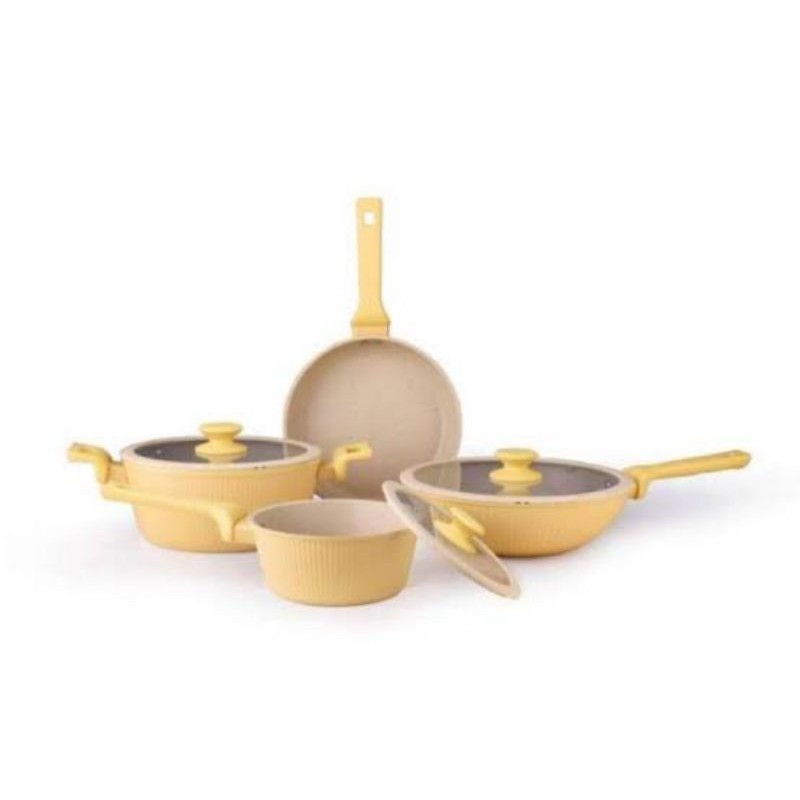 TERMURAH Yellow Pumpkin Cookware Set by Swidden KOTAK AGAK PENYOK