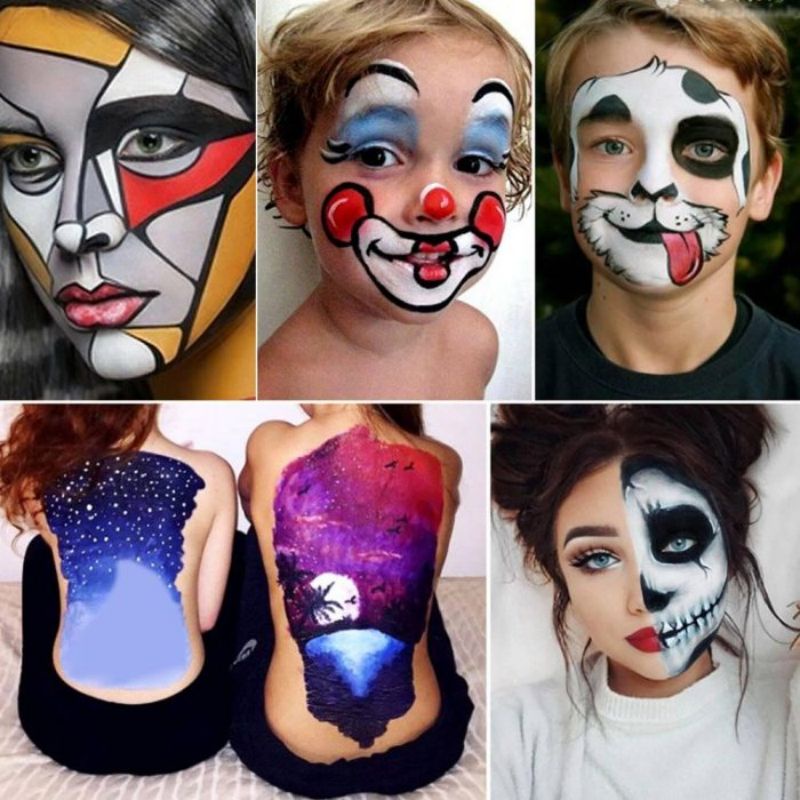 Body Face Painting 12 Warna Cat Wajah Body Painting Palette Wajah Painting Wajah