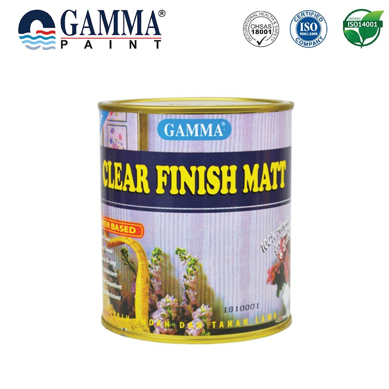 Jual Gamma CLEAR FINISH MATT 1L - Cat Proteksi Coating Tembok Clear