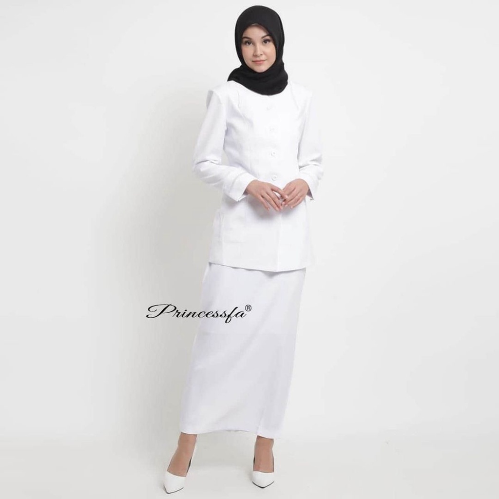 Seragam Princessfa Putih Seragam Perawat Seragam Bidan Blazer Bidan Blazer Perawat Baju Bidan Baju P