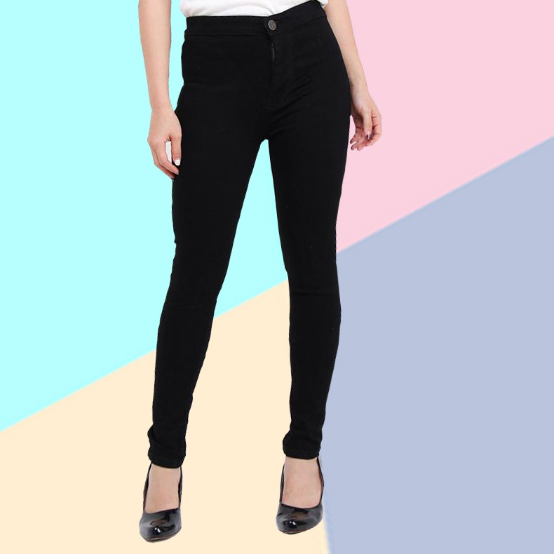  Celana  Jeans  cewek murah warna  hitam  Shopee Indonesia
