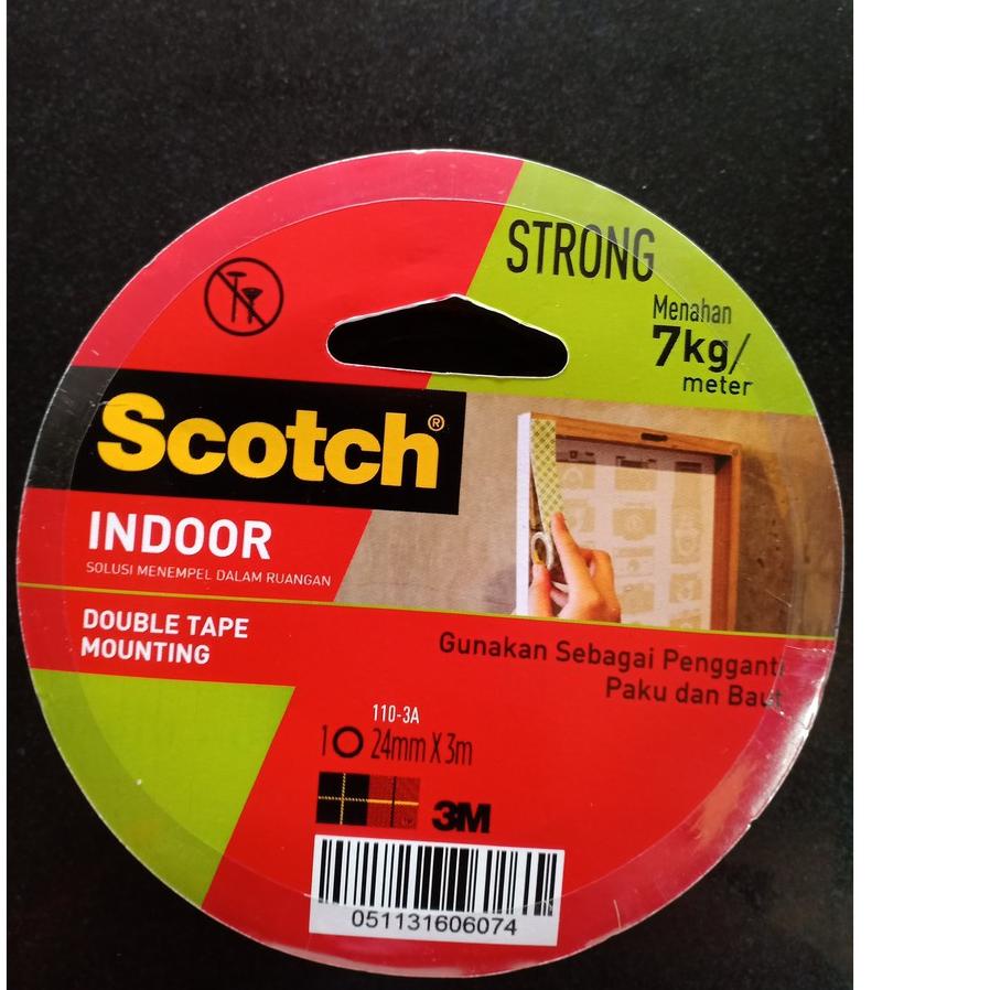 

Terjangkau - SCOTCH DOUBLE TAPE MOUNTING 24MMX3M 110-3A / DOUBLE TAPE BUSA / 3M!!
