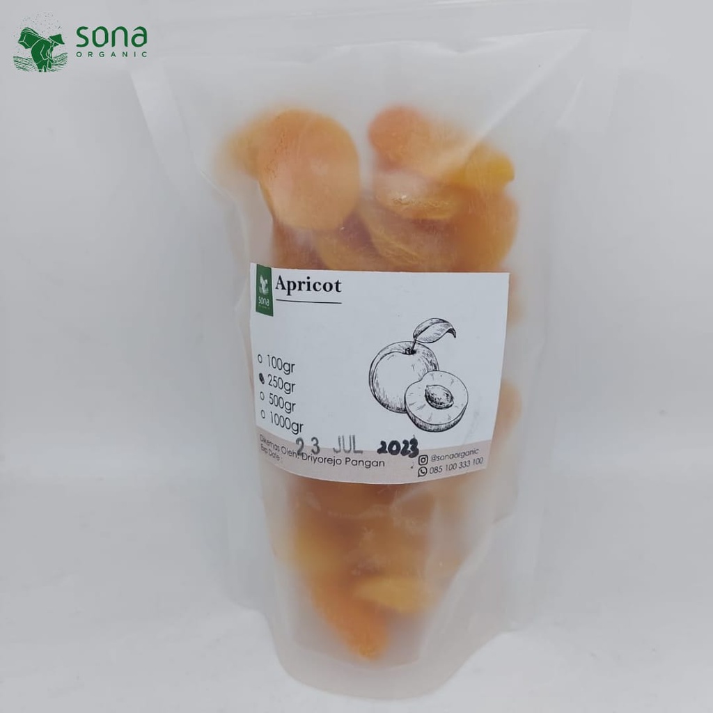 

Apricot Kering 250gr - Dried Apricot 250gr -Sona- Buah Apricot Kering