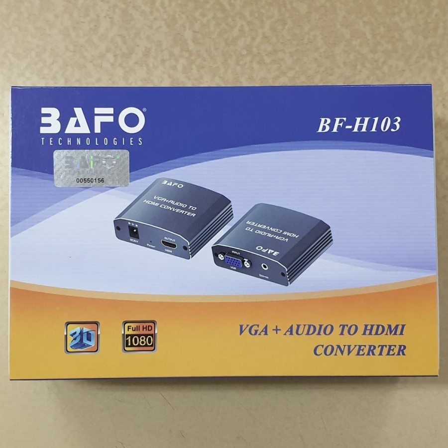 Bafo  SC VGA to HDMI With Audio Converter Support 1080P BF-H103