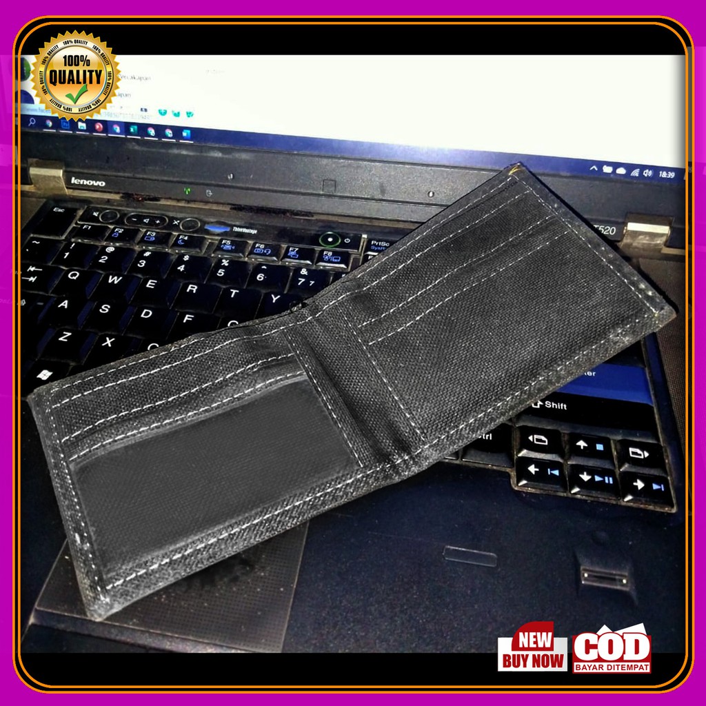 Dompet Bona pria Dompet Laki2 Dompet pendek bahan sintetik high quality