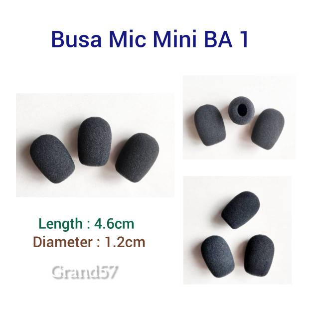 Foam busa mic mini kecil mik cover spon condenser podium windscreen