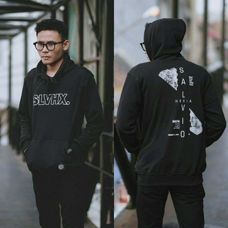 Sweater Hoodie Slvhx Sablon Besar Sweater Pria Salviohexia