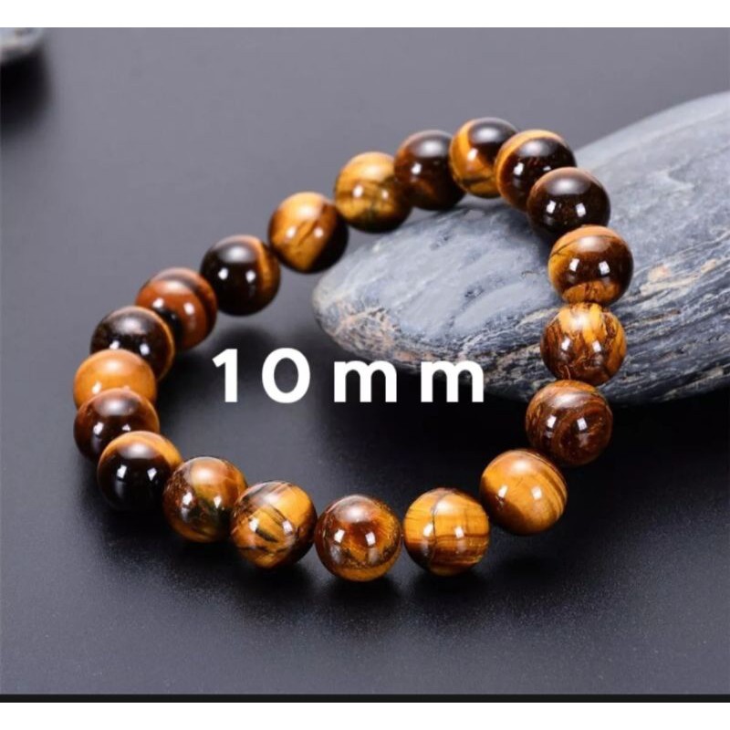 GELANG BATU AKIK TIGER EYE NATURAL