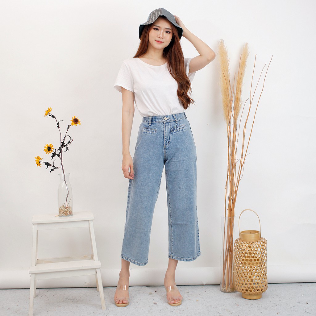 UPGRADE JEANS  CELANA JEANS KULOT WANITA / UNNI KULOT JEANS