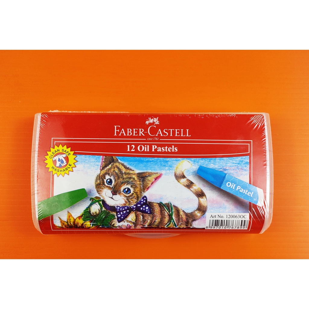 

CRAYON / HEXAGONAL OIL PASTEL FABER CASTELL ECO 12 W ( BOX TRANSPARAN