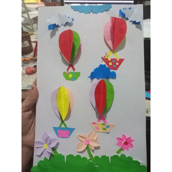 Karya Seni Aplikasi Balon Udara / SBDP kelas 4