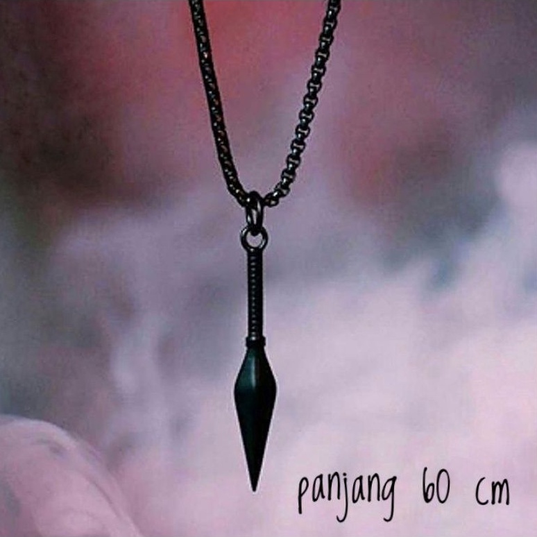 Kalung KUNAI Titanium Pria Keren Anti Karat selamanya