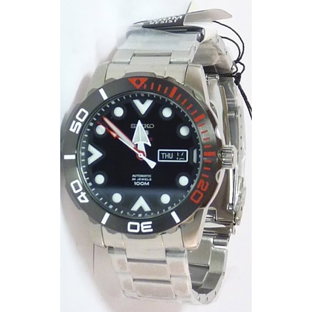 Seiko 5 Sports SRPA07K1 Automatic Black Face | Jam Pria SRPA07