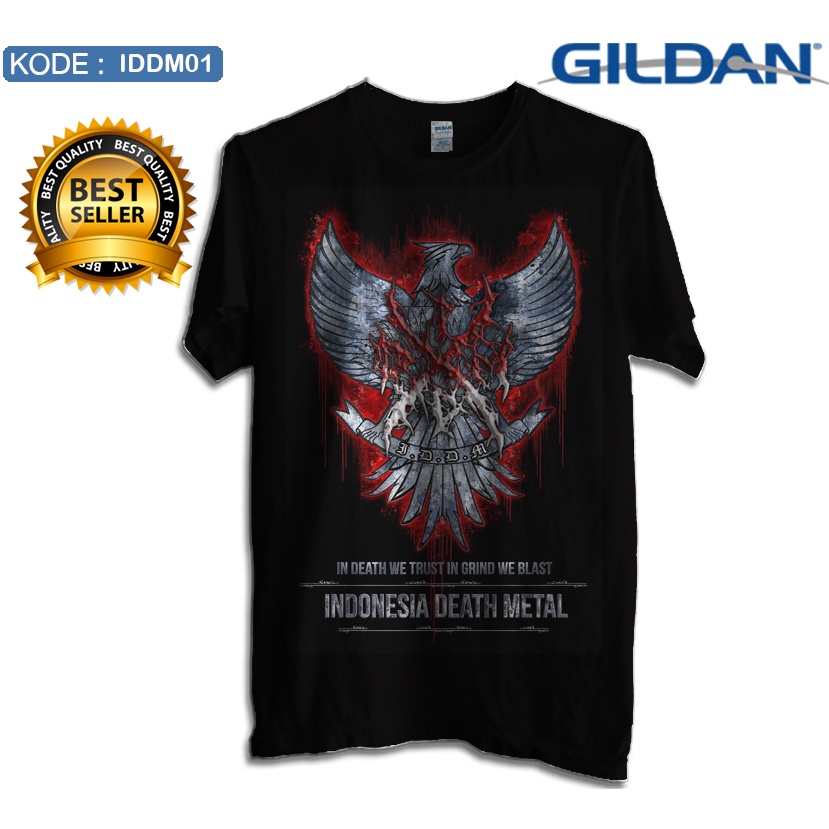 Kaos indonesia death metal original gildan iddm1