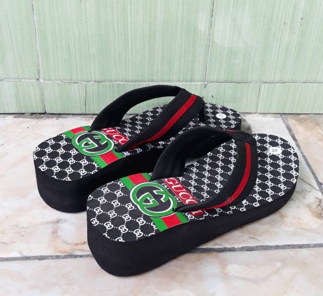 WEDGES BALOK SANDAL SPON WANITA SANDAL MURAH