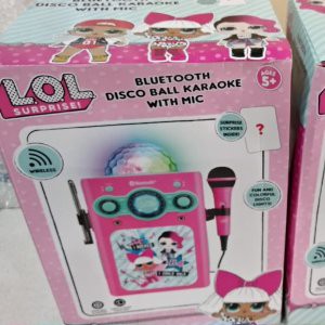 lol surprise wireless bluetooth karaoke disco ball machine