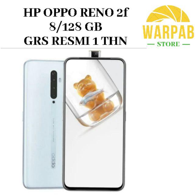 HP OPPO RENO 2F 8/128 GB - OPO RENO 2 F RAM 8GB INTERNAL 128GB GARANSI RESMI FULL 1 TAHUN-Putih