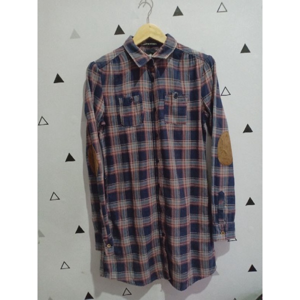 KEMEJA PAKAIAN ATASAN FLANEL SECOND BRANDED || MAISON SCOTCH