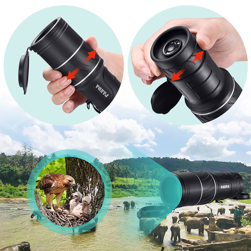 canaan 40x60 Mini Portable Night Vision Hunting Monocular Powerful Camping Telescope