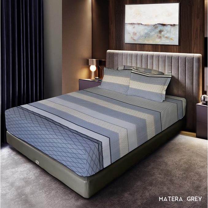 Celina by King Rabbit 100% Cotton Silk Sprei 100x200 cm Mattera Blue