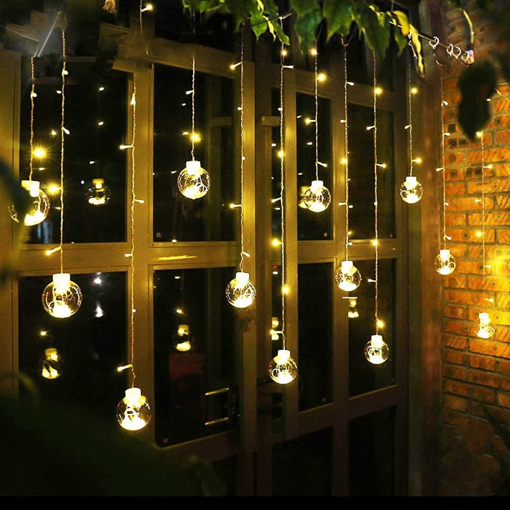 [3M LED Wishing Ball Curtain String Lights] [Fairy Garland Lights]