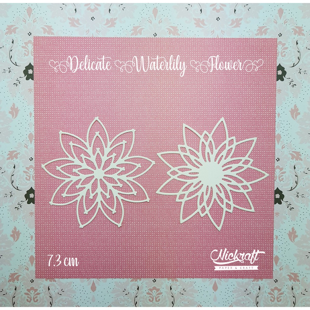 

DELICATE WATERLILY FLOWER - Bahan Scrapbook Bunga Kertas Paper Flower