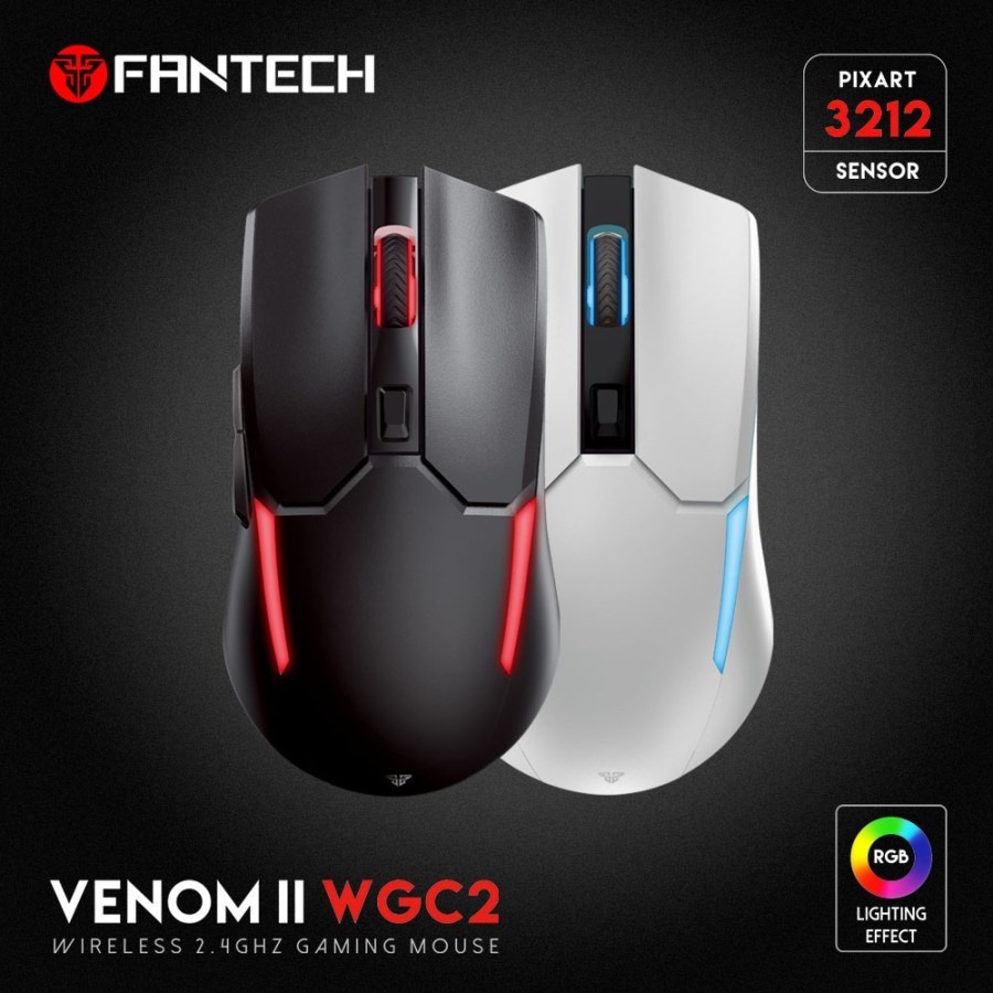 Fantech Venom II WGC2 / WGC-2 Wireless RGB Gaming Mouse