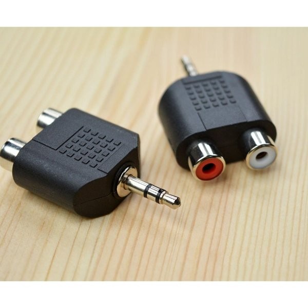 Audio Aadpter Connector Spliter 3.5mm Male Jack to 2 Female RCA Aksesoris Handphone Hp GALLERYONE gallery one