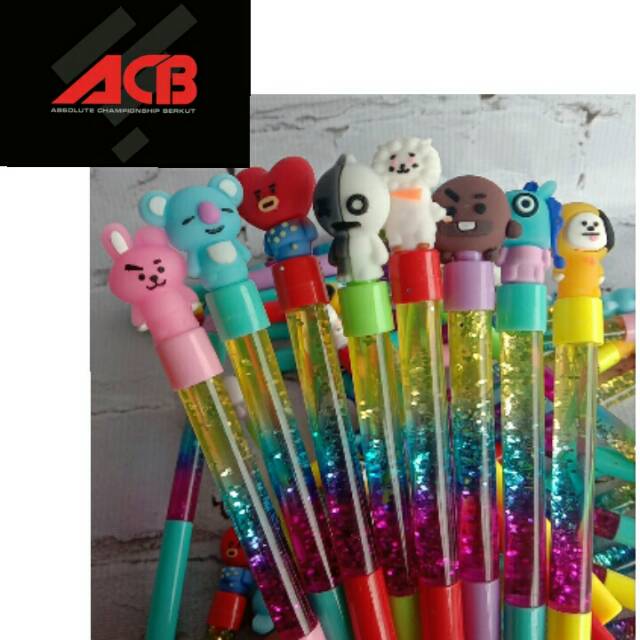 

Pulpen Gel Karakter Air Gliter Pulpen Gliter Fabcy Murah (Acb Berkah Stationery)