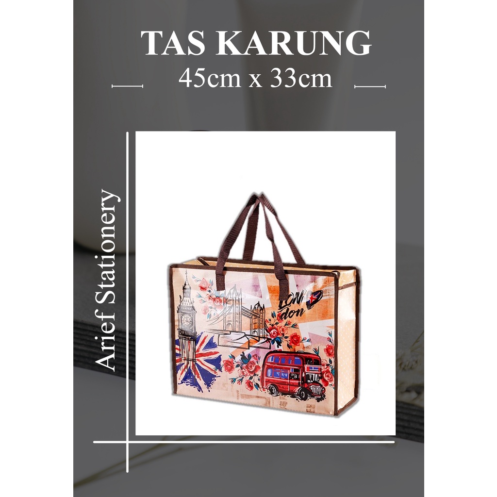 Tas Karung Serbaguna Tas Laundry Bag Tas Kepasar Ukuran 45cm x 33cm