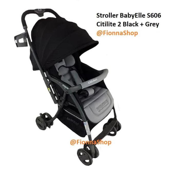 Termurah Stroller Baby Elle Kereta Bayi Babyelle S606 Citilite 2 Black + Grey