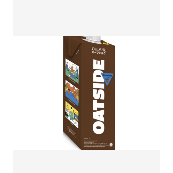 

oatside oat milk chocolate 1ltr susu gandum cokelat coklat