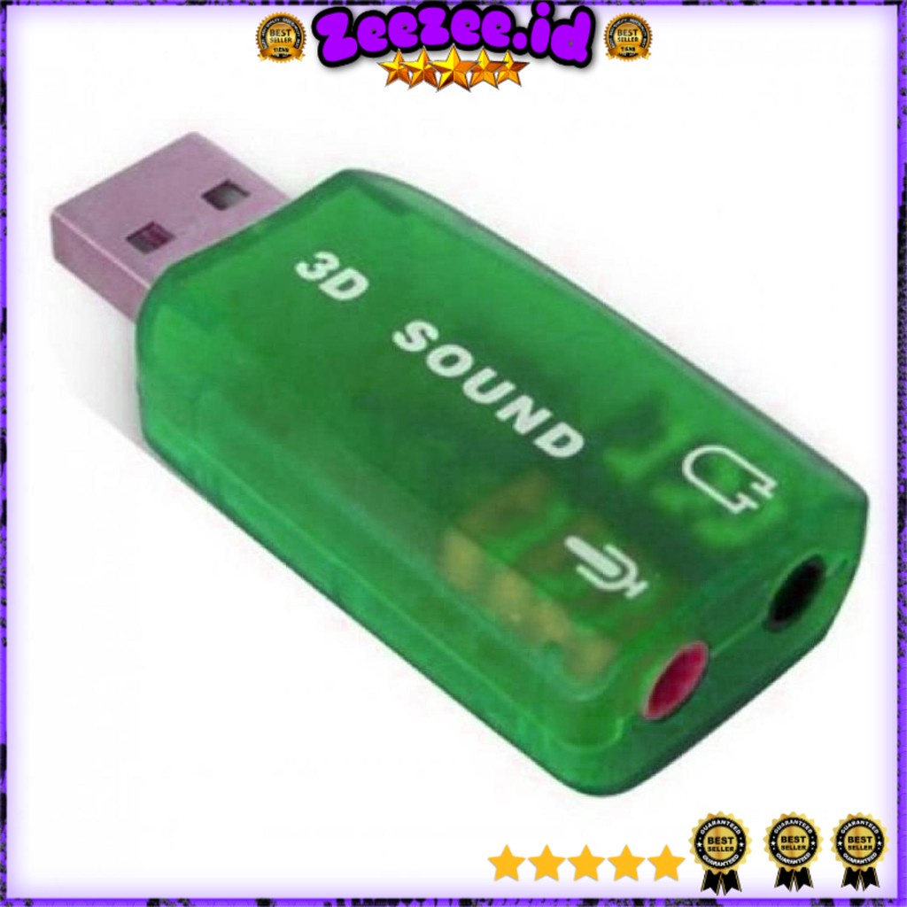 Sound Card Eksternal USB DSP 5.1 Mono Channel untuk Audio PC/Laptop Tanpa Bongkar