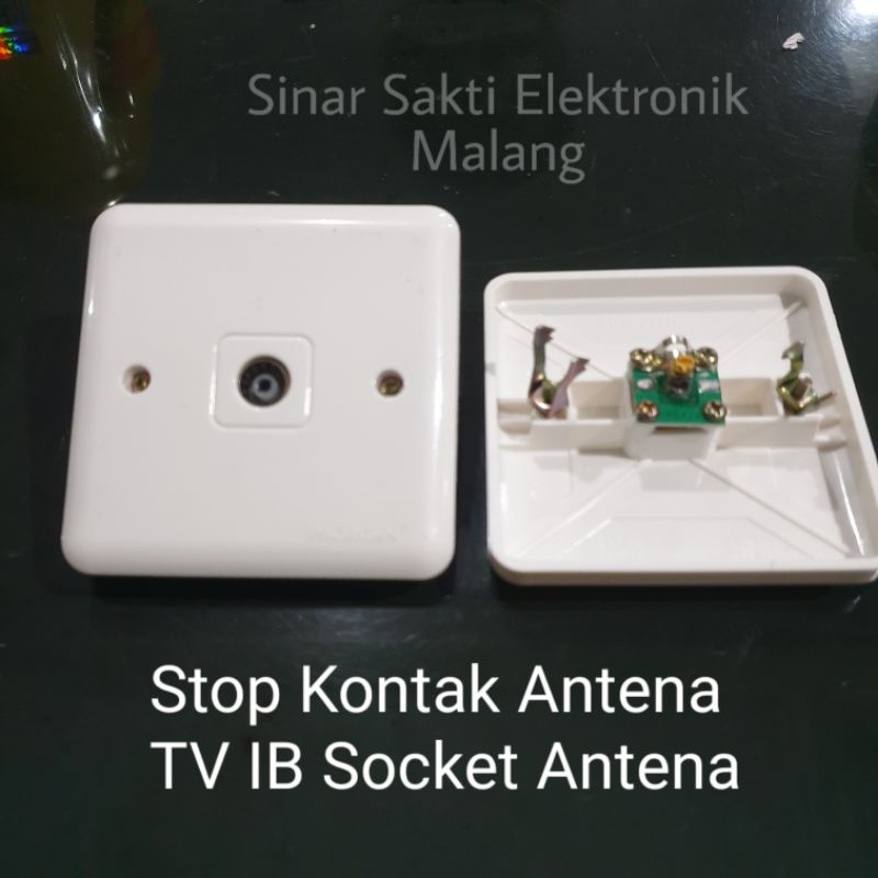 Stop Kontak Antena TV IB Socket Soket Antena Stopkontak Anten Tanam Dinding