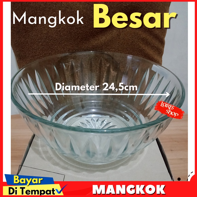 Mangkok Mangkuk Sayur Kaca Beling Besar