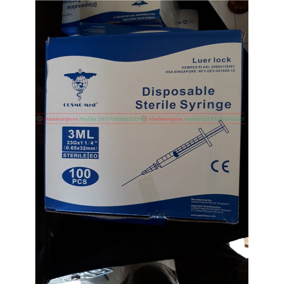 SUNTIKAN 3 CC / SPET 3 CC / SUNTIKAN / SYRINGE / SYRINGE 3 CC