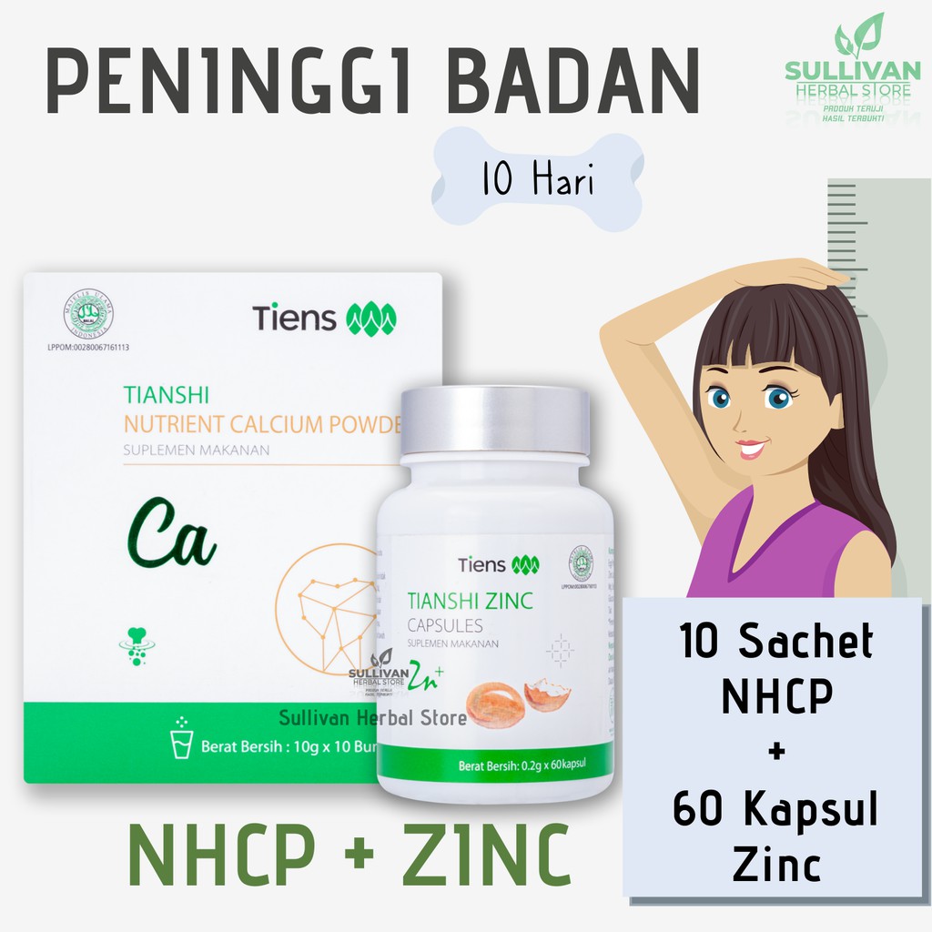 

[ORIGINAL] Paket Peninggi Badan Tiens Original Susu NHCP dan Zinc Kapsul - 1 Box Kalsium & Zinc