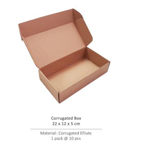 

✧ [Digipack] Brown Corrugated Box ID: 22 x 12 x 5 | Kotak | Kardus ✩