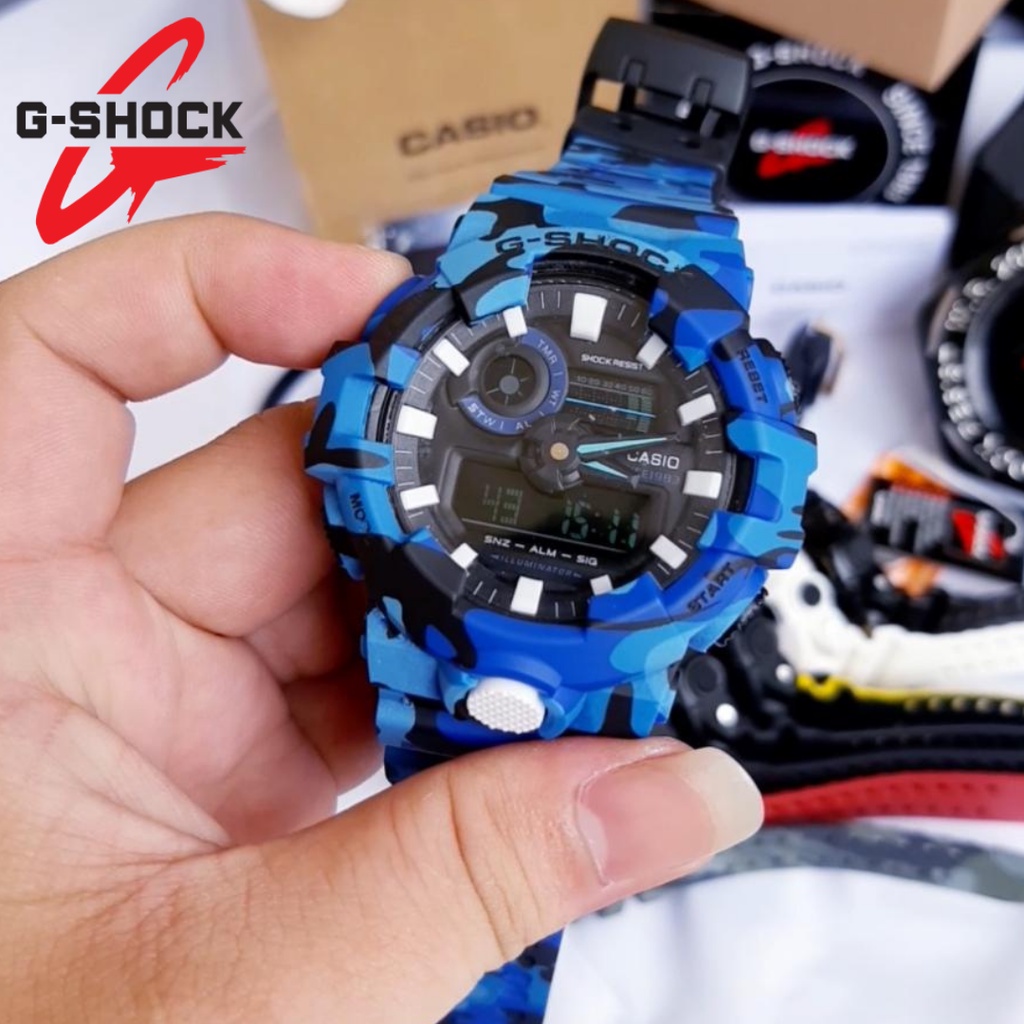 Casio Gshock Jam Tangan Pria GSHOCK GA-700 Grade FullSet Water Resistant