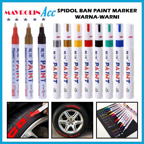 Spidol Ban TOYO Paint Marker Cat Pulpen Warna Ban Mobil Motor Permanen