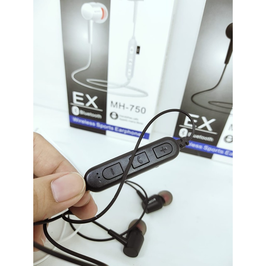 EX MH-750 Handsfree Bluetooth with 1 Kabel Micro USB V8 Wireless Sport Earphone Excellent Voice