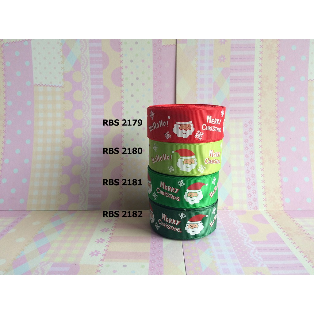 

[10 YARD] PITA GROSGRAIN MOTIF NATAL SALE RBS 2179,2180,2181,2182