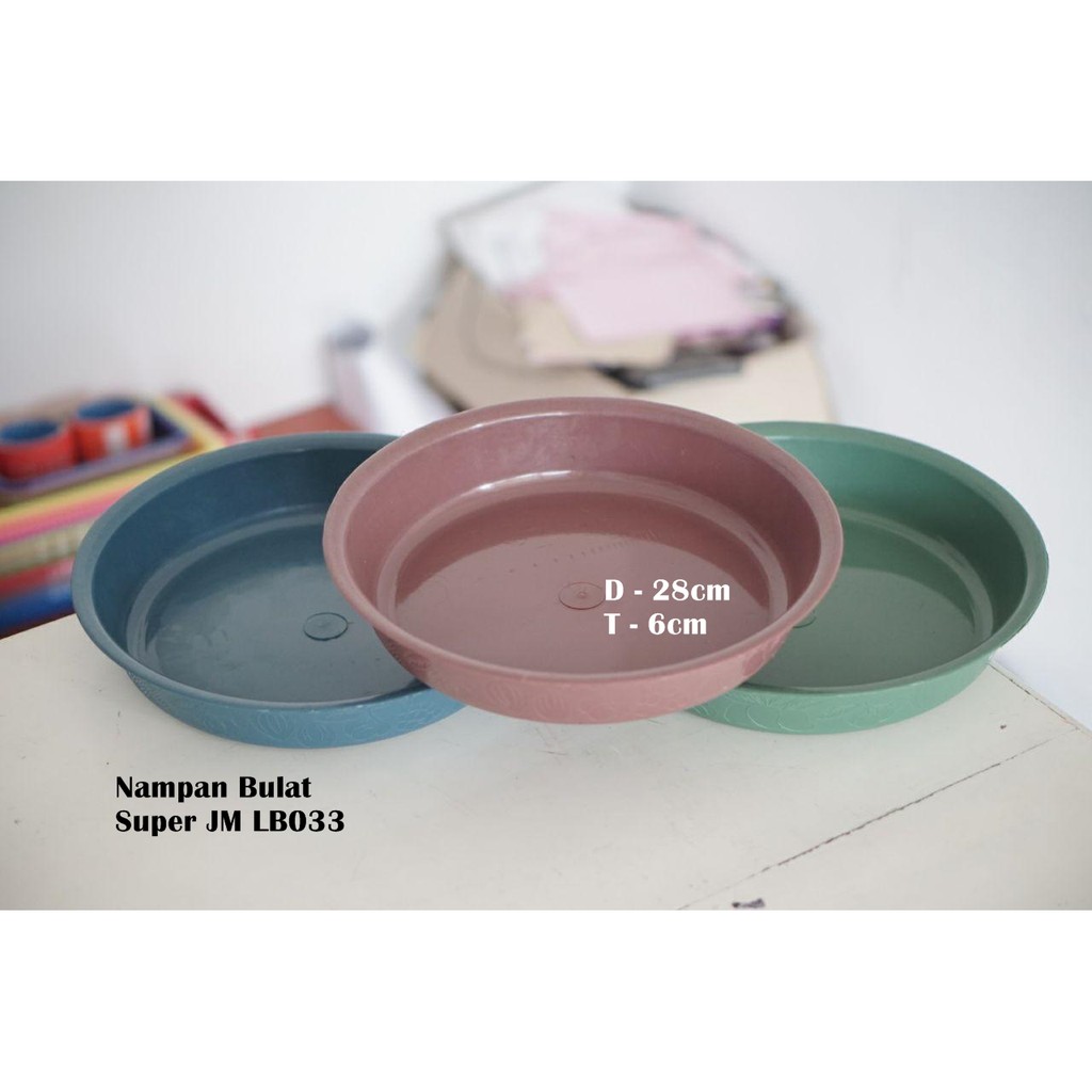 Nampan Plastik Bulat - 30cm - LB033 SPR - Nampan Tumpeng - Nampan Saji - Wadah Nasi Kebuli