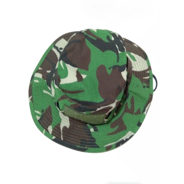 Topi Rimba Lapangan Pdl Loreng TNI Malvinas velcro Perekat Gilbert Army Store