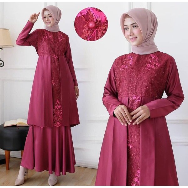 baju muslim wanita lia big line terbaru tercantik grosir