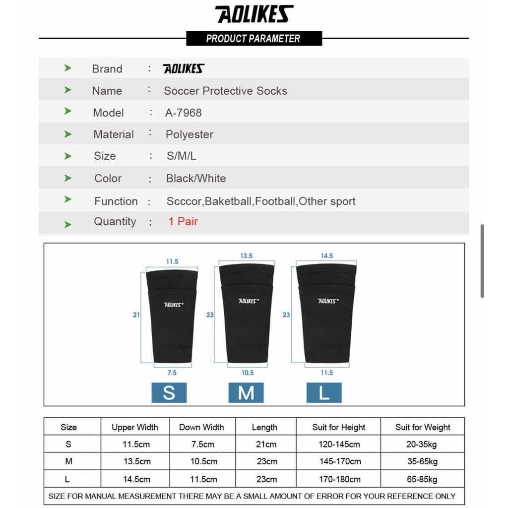 AOLIKES 7968 Compression Calf Support - Leg Sleeve / Kompresi Betis