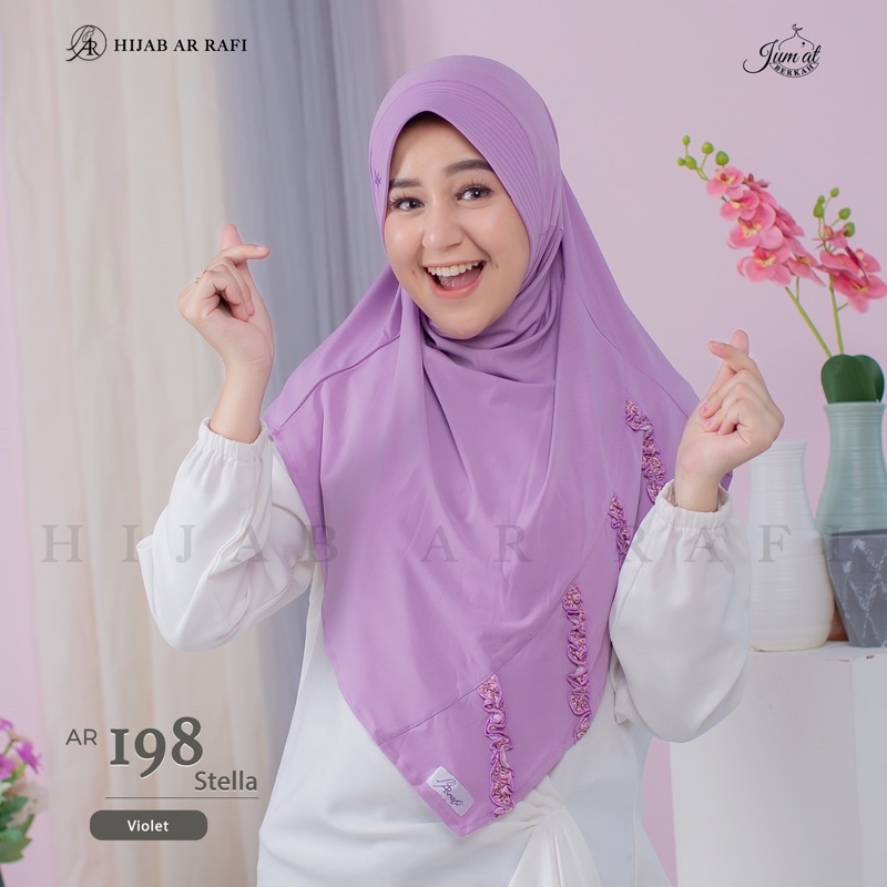 TERLARIS ✔️Hijab arrafi AR 198 hijab instan | INAYAHHIJAB-Violet
